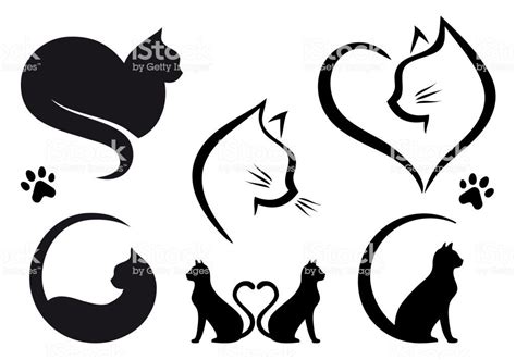Pin by Helena Nyffeler on Silhouette | Cat logo design, Cat silhouette tattoos, Cat tattoo designs