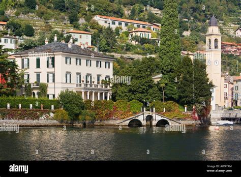 George Clooney S Villa Lake Como Italy Stock Photo Royalty Free Image