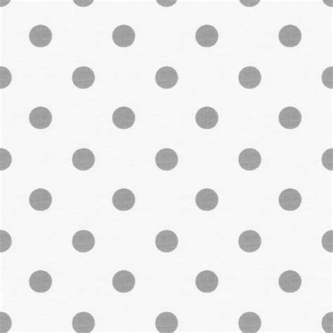 White And Gray Polka Dot Fabric By The Yard Carousel Designs