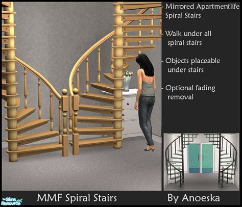 The Sims Resource Mmf Spiral Stairs Apartment Life