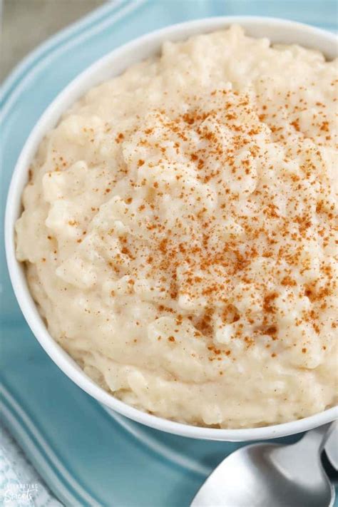This Creamy Rice Pudding Is Flavored With Cinnamon And Vanilla And Made