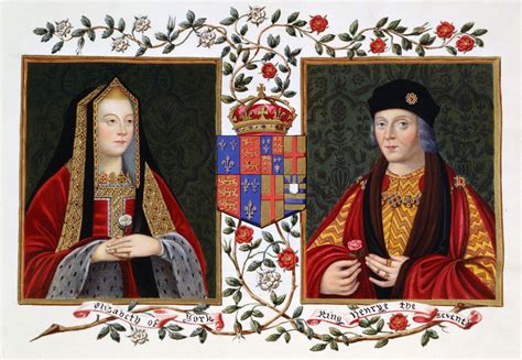 Elizabeth Of York Holding The White York Rose Henry Tudor Henry Vii