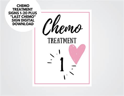 Printable Chemo Sign Set Last Day Of Chemo Sign Custom Done Etsy