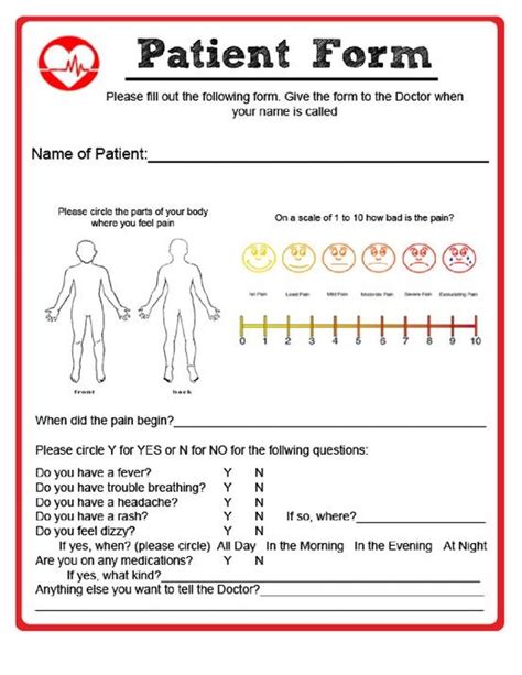 Fun Doctor Charts To Print Playing Doctor Dramatic Play Preschool