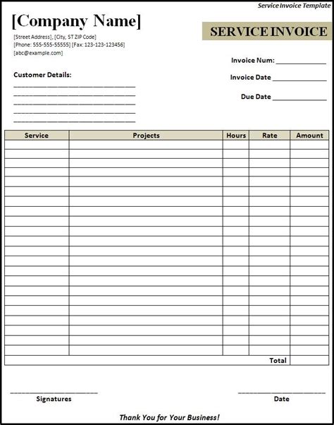 Invoice Templates Free Words Templates