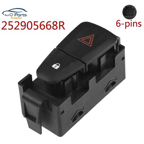 New R Warning Hazard Emergency Light Switch Button For Renault