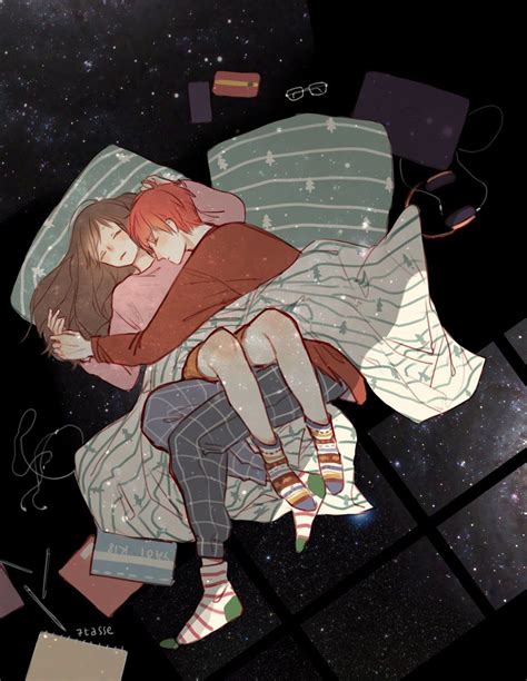 Cute Anime Cuddle Anime Couple Sleep We Hope You Enjoy Our Growing