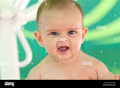 Smiling Cute Baby Boy Stock Photo Alamy