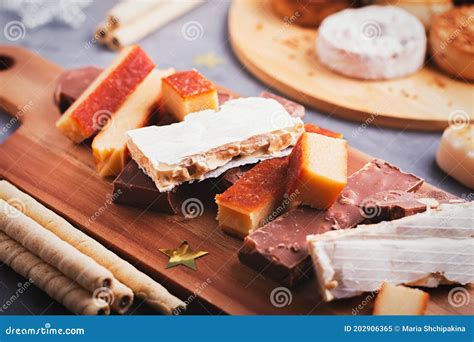 Traditional Spanish Christmas Sweets Turron Polvorones Mantecados