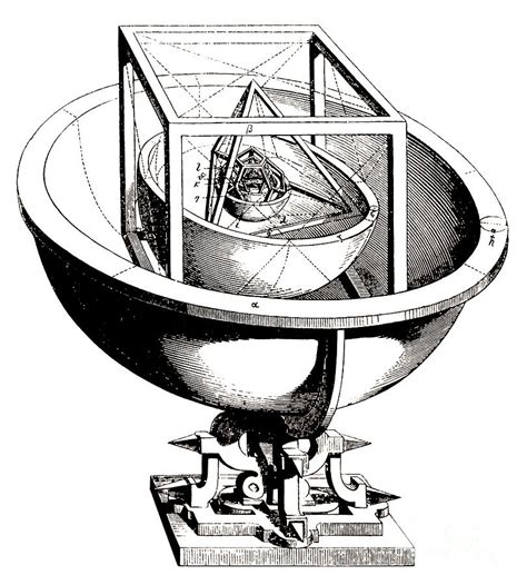Keplers Planetary Model Drawing By Johannes Kepler Fine Art America