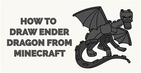 Drawing things from minecraft is a great way to practice drawing in 3d! How to Draw Ender Dragon from Minecraft | Easy drawings ...