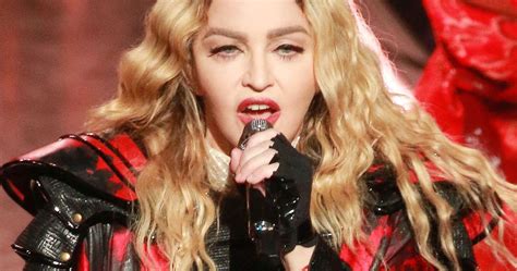 madonna exposed a teenage fan s breast during a concert in australia yesterday