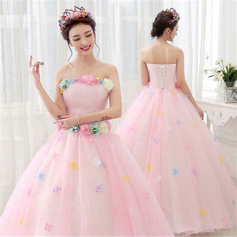 Fashion Korean Style Pregnant Wedding Dress Colorful