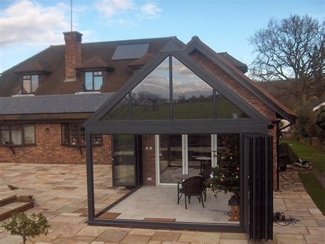 Bi Fold Doors On Both Sides Of A Conservatory