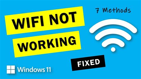 Fix Wifi Not Working On Windows 11 Youtube