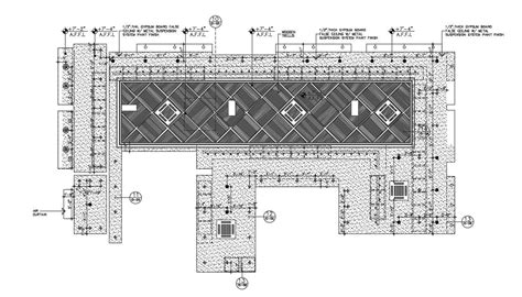 Ceiling Layout Plan In Dwg File Cadbull