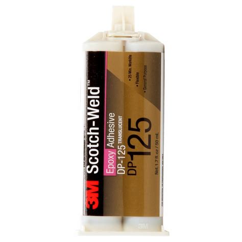 3m Scotch Weld Epoxy Adhesive Dp125 Gray 485 Ml Duo Pak 12case