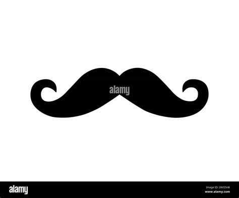 Handlebar Mustache Silhouette Vector Art Stock Vector Image And Art Alamy