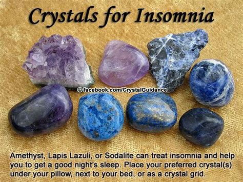 Crystals For Insomnia Crystal Uses Crystal Healing Stones Crystal
