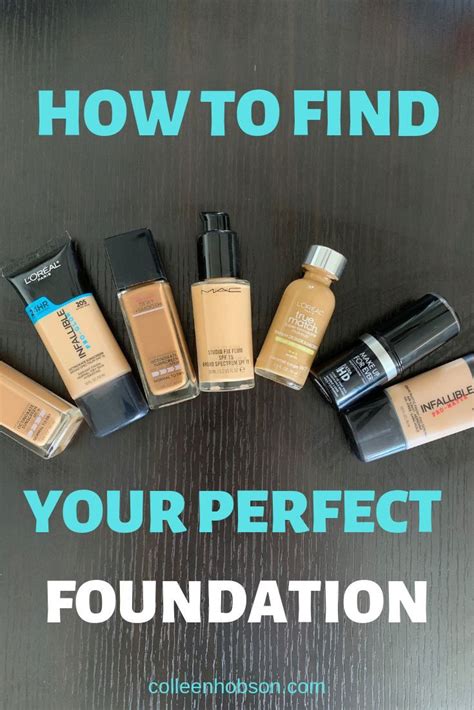 how to find your perfect foundation match colleen hobson how to match foundation find your