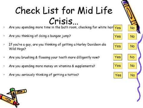 Practical tips for helping yourself during this stressful time. Quotes about Midlife Crisis (52 quotes)