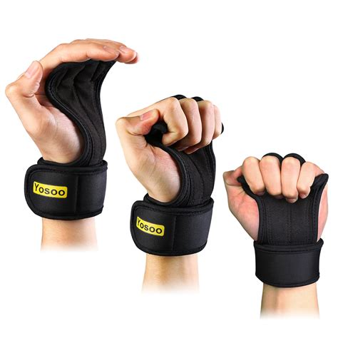 Gymnastics Grip Palm Protectors With Wrist Support Strap For Workout