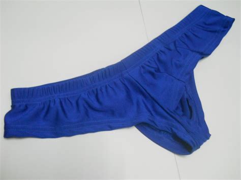 Fashion Care 2u Um005 2 Blue Thong Enhance Bulge Pouch Cheek Boxers