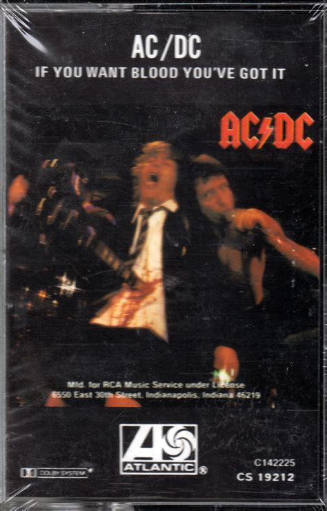 Acdc If You Want Blood Youve Got It 1978 Cassette Discogs