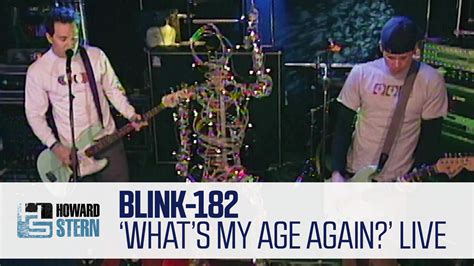 The Howard Stern Show Blink 182 ‘whats My Age Again Live On The