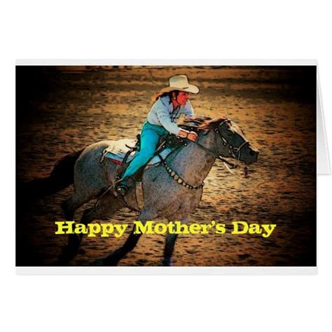 Mothers Day Cowgirl Card Zazzle