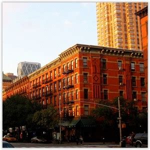 In a setting that features exposed brick walls, ceiling to floor windows that over look busy ninth avenue and tiled. Hell's Kitchen, Manhattan (History) - UrbanAreas.net