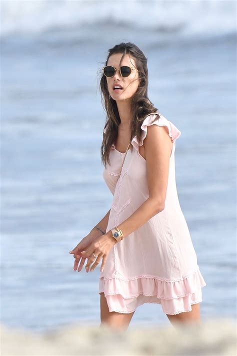 Alessandra Ambrosio Out On The Beach In Santa Monica 08132019 Hawtcelebs
