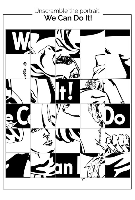 Unscramble poster of We Can Do It | Free Printable Puzzle Games