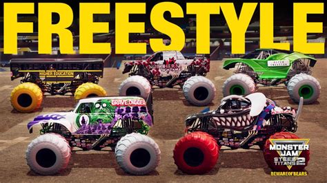 Monster Jam Inverse Truck Freestyle Competition Steel Titans 2 Youtube