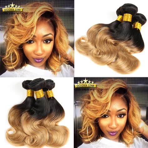 Short Ombre Brazilian Virgin Hair Body Wave 3pcs 7a Unprocessed Virgin