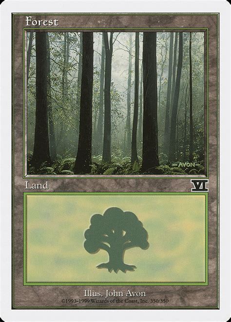 Forest · Classic Sixth Edition 6ed 350 · Scryfall Magic The