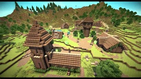 Minecraft Medieval Village Build 1 Youtube