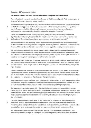 Aqa gcse english language paper 2 question 5 (2017 onwards) structuring an argument. Mock AQA English Language GCSE Paper 2 (non-fiction ...