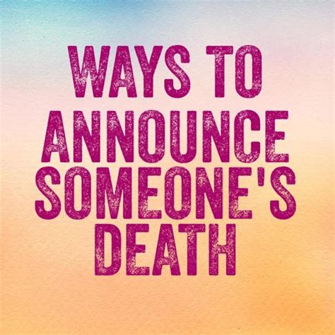 Ways To Say Someone Has Died Hubpages