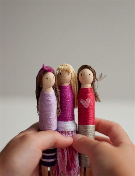 Clothespin Wrap Dolls This Heart Of Mine Diy Doll Clothes Pins