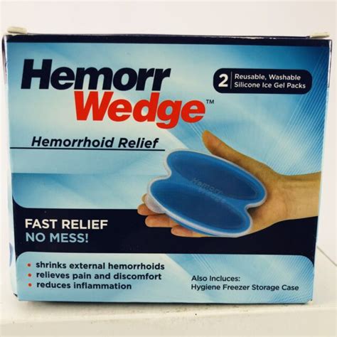 Hemorrwedge Hemorrhoid Treatment Ice Gel Freeze Pair With Case T Dcor For Sale Online Ebay