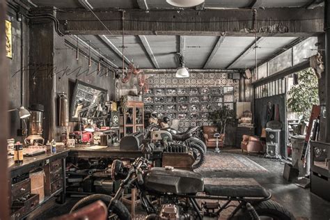 That's why our office, cafe and home furniture range is designed to make your space comfortable. Would you have this as your Workshop/Man cave ? : motorcycles