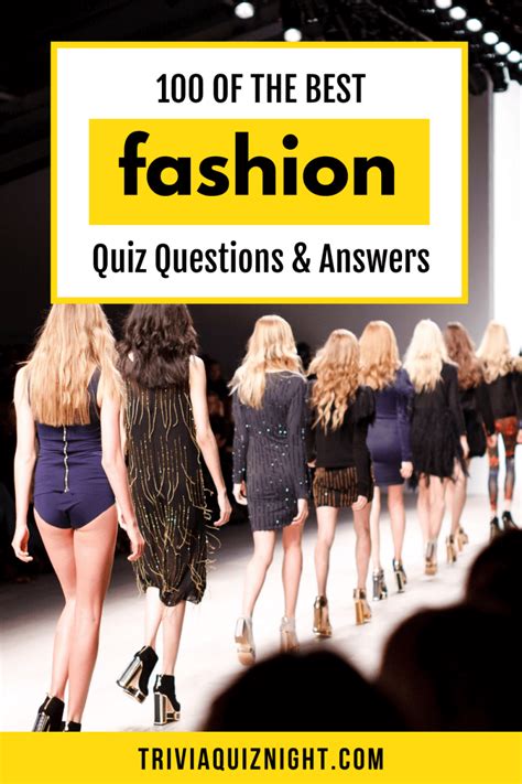 100 Fashion Quiz Questions And Answers Trivia Quiz Night