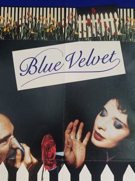 Blue Velvet Rare Original Vintage Poster Of David Lynchs Etsy
