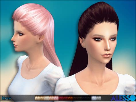Blohm Hair By Alesso Sims 4 Hair