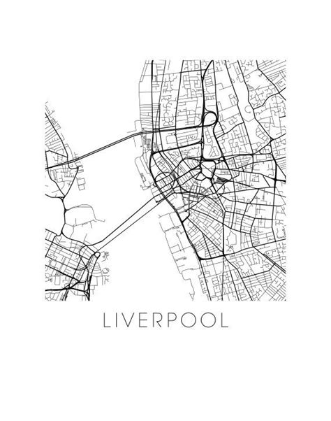 1200 x 1075 jpeg 919 кб. Liverpool Map Print | Liverpool map, Map print, Map
