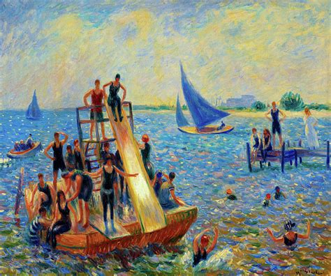 The Raft Painting By William Glackens Pixels