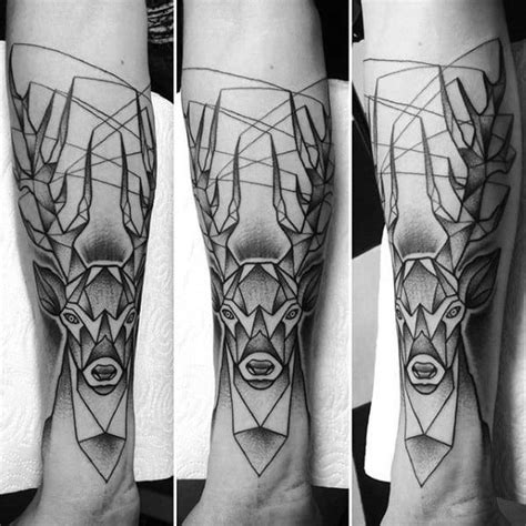 60 Geometric Animal Tattoo Designs For Men - Cool Ink Ideas