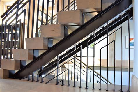 Modern staircases & railings ideas. Modern Industrial Stairs - Compass Iron Works