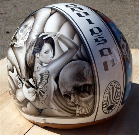 50 coolest motorcycle helmets, and 3 you should never get caught wearing. Casque Brolis | Motorcycle helmets, Helmet paint, Custom ...